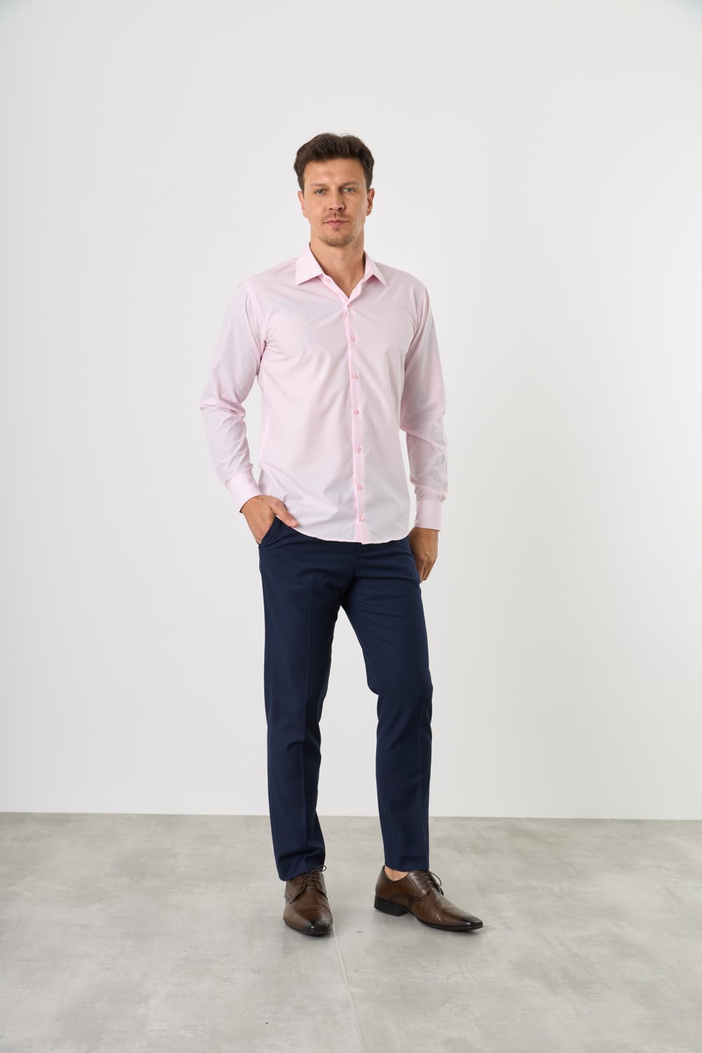 Pijama Masculino NACHILA Bambu - Gola Henley - Conjunto 2 Peças Macio