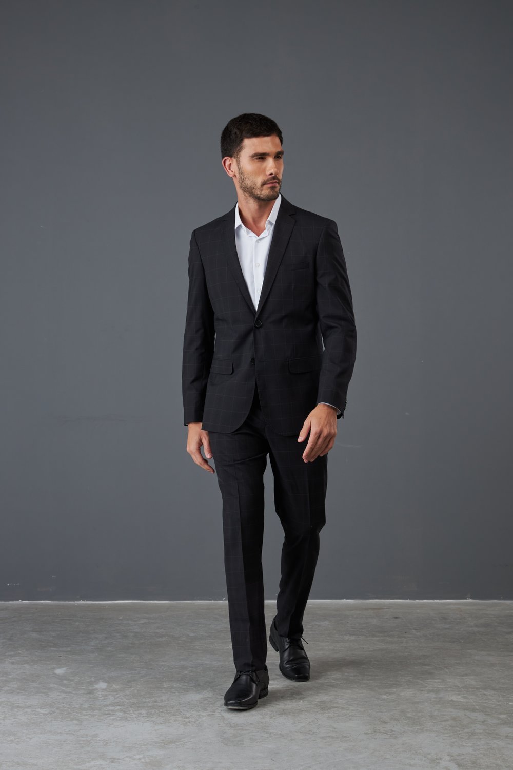 Costume Xadrez Chumbo - Resumo Moda Masculina