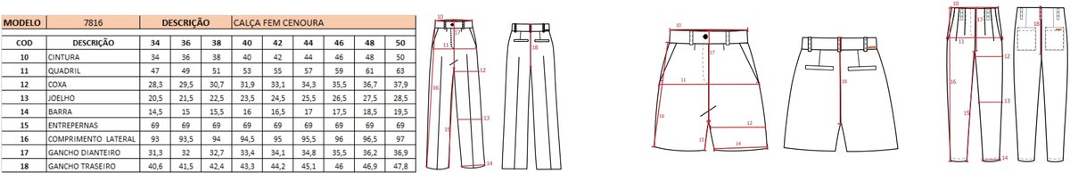 Calça Feminina Cenoura de Alfaiataria Rosa Claro Calça Feminina Cenoura de Alfaiataria Rosa Claro