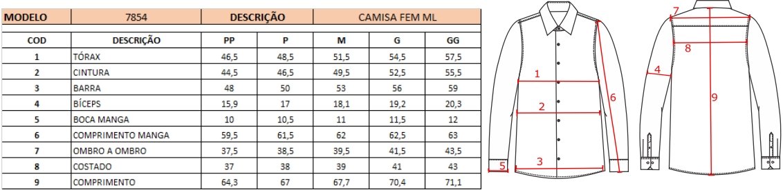 Camisa Feminina Listrada Clássica de Algodão Camisa Feminina Listrada Clássica de Algodão