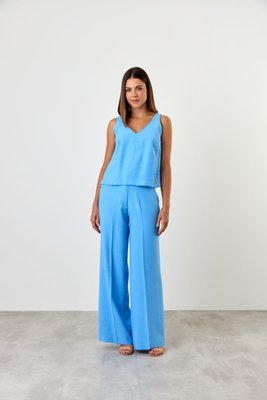 Calça Feminina Isabela Wide Leg Azul
