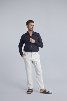 Calça Masculina Casual Diferenciada Slim Cinza - Delucca Clássico