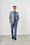 Blazer Casual Masculino Slim 2 Botões Cinza