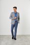 Blazer Casual Masculino Slim 2 Botões Cinza