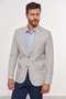 Blazer de Algodão Masculino Slim Cinza Claro
