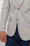 Blazer de Algodão Masculino Slim Cinza Claro