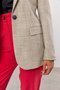 Blazer de Lã Reto Feminino Bege