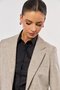 Blazer de Lã Reto Feminino Bege