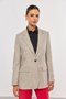 Blazer de Lã Reto Feminino Bege