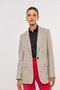 Blazer de Lã Reto Feminino Bege