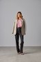 Blazer de Lã Reto Feminino Bege