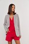 Blazer Feminino Alongado Cinza Claro