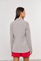 Blazer Feminino Alongado Cinza Claro