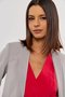 Blazer Feminino Alongado Cinza Claro