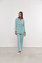Blazer Feminino Cruzado com 4 Botões Verde Claro