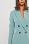 Blazer Feminino Cruzado com 4 Botões Verde Claro