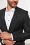 Blazer Masculino de Linho 2 Botões Slim Preto