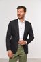 Blazer Masculino de Linho 2 Botões Slim Preto