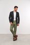 Blazer Masculino de Linho 2 Botões Slim Preto
