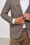 Blazer Masculino Slim de Algodão Marrom