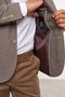 Blazer Masculino Slim de Algodão Marrom