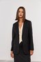 Blazer Reto de Alfaiataria Premium 2 Botões Preto