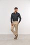 Calça Casual de Sarja Masculina Slim