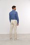 Calça Casual de Sarja Masculina Slim Areia