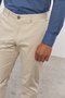 Calça Casual de Sarja Masculina Slim Areia