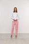 Calça Feminina Cenoura de Alfaiataria Rosa Claro