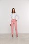 Calça Feminina Cenoura de Alfaiataria Rosa Claro