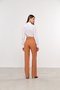 Calça Feminina Reta Cós Diferenciado Caramelo