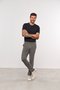 Calça Masculina Super Slim Confort de Malha Verde Militar