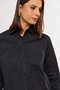 Camisa Clássica Feminina de Algodão Preta