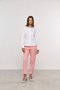 Camisa Feminina Ajustada com Punho Diferenciado Branca
