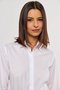 Camisa Feminina Ajustada com Punho Diferenciado Branca