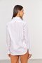 Camisa Feminina Alongada Clássica de Algodão Branca