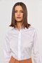 Camisa Feminina Alongada Clássica de Algodão Branca