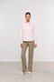 Camisa Feminina Clássica de Tricoline Rosa Claro