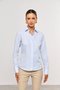 Camisa Feminina Slim Básica de Algodão Listrada
