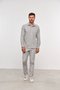 Camisa Masculina Slim Manga Comprida Cinza Xadrez