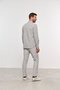 Camisa Masculina Slim Manga Comprida Cinza Xadrez