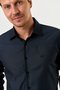Camisa Masculina Slim Manga Comprida Fio de Bambo