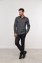 Camisa Masculina Slim Manga Comprida Preta