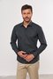 Camisa Masculina Slim Social Manga Comprida Preto Xadrez
