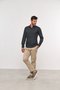 Camisa Masculina Slim Social Manga Comprida Preto Xadrez
