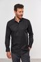 Camisa Masculina Super Slim de Algodão Fio 50 Preta