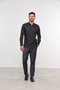 Camisa Masculina Super Slim de Algodão Fio 50 Preta