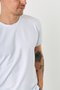 Camiseta Masculina Básica com Elastano Branca