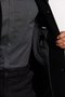 Casaco de Lã Masculino Longo Preto